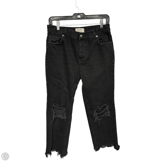 Jeans Straight By We The Free In Black Denim, Size: 2