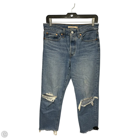 Jeans Straight By Levis In Blue Denim, Size: 6