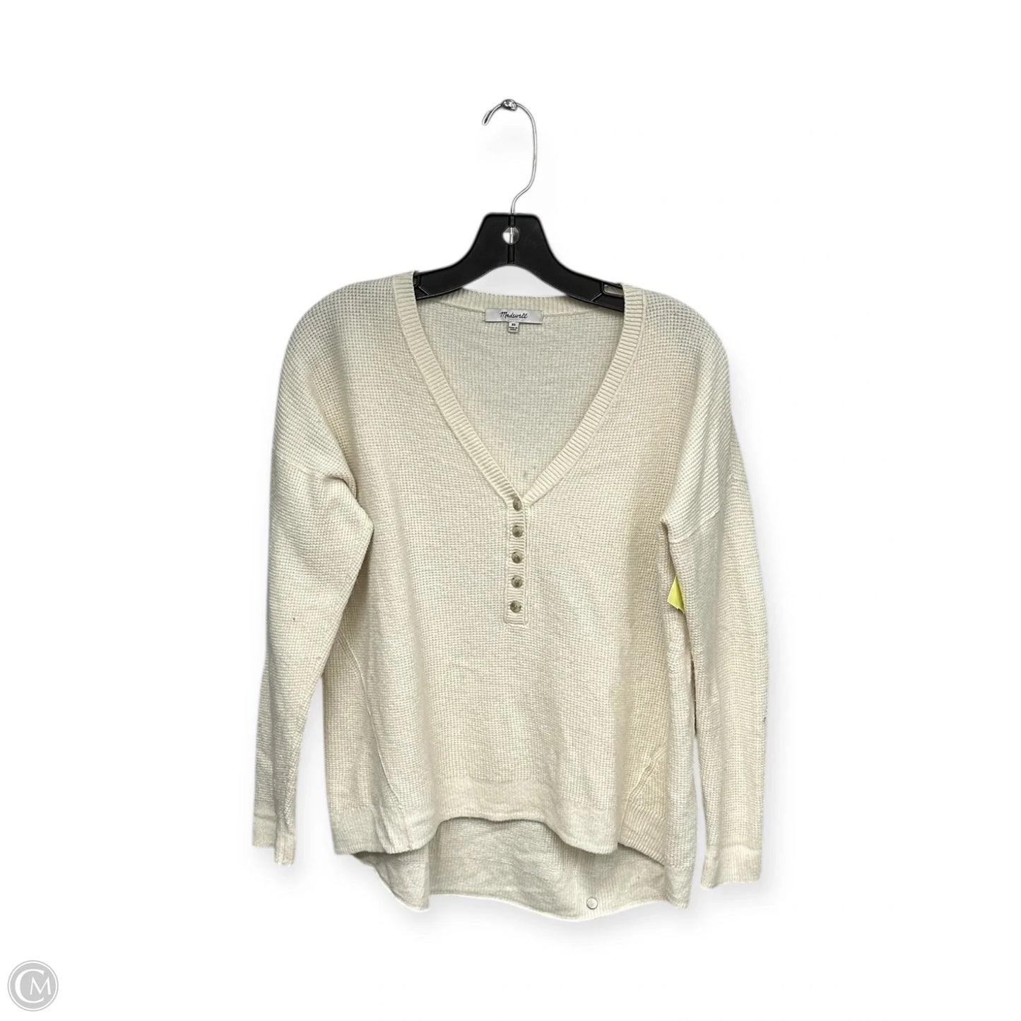 Top Long Sleeve By Madewell In Cream, Size: Xs