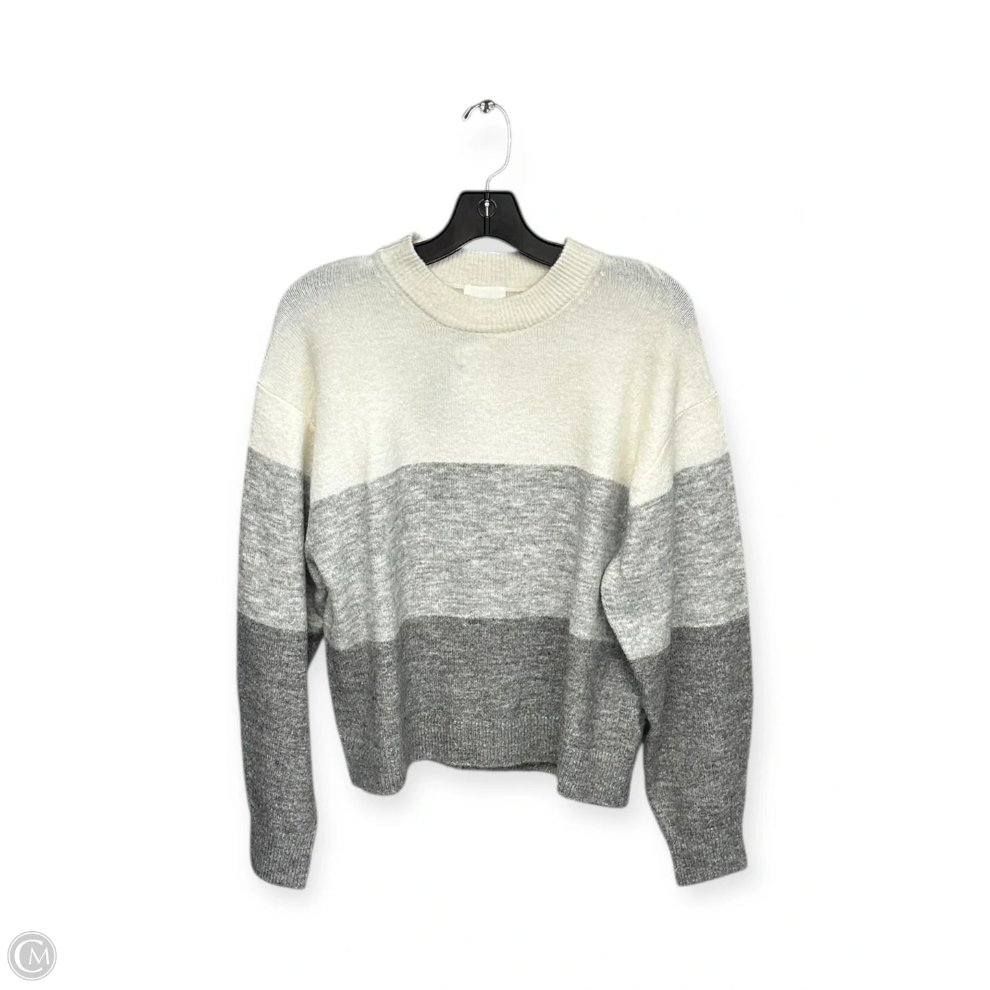 Sweater By H&m In Cream & Grey, Size: Xs