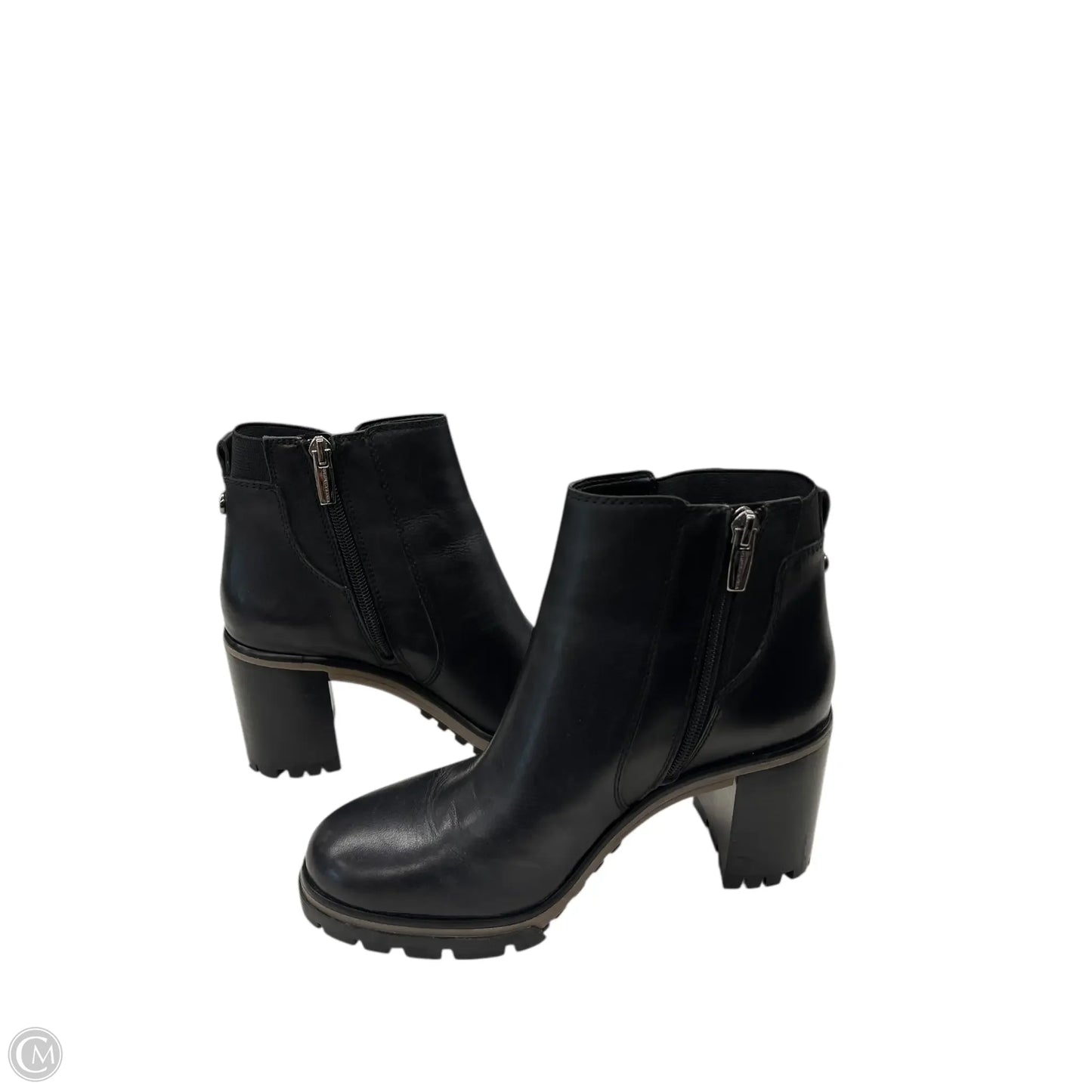 Boots Ankle Heels By Vince Camuto In Black, Size: 7.5