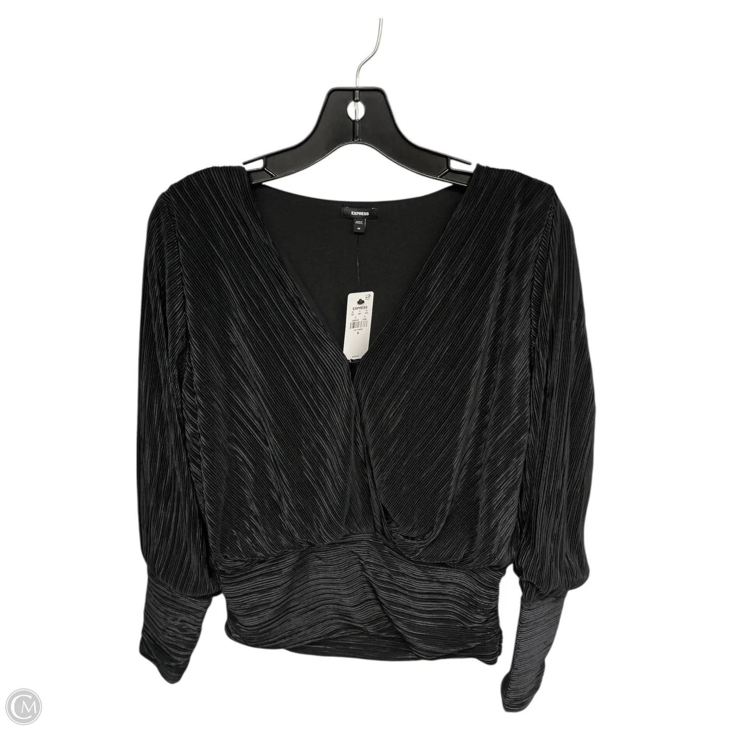 Top Long Sleeve By Express In Black, Size: M