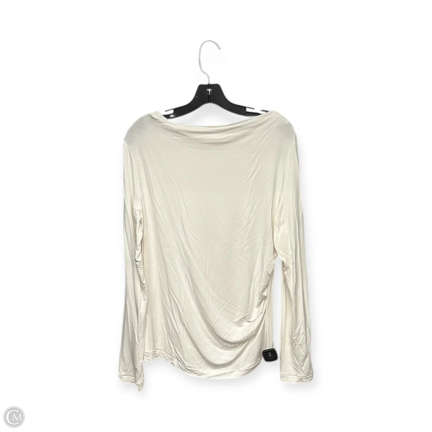 Top Long Sleeve By Athleta In Cream, Size: L