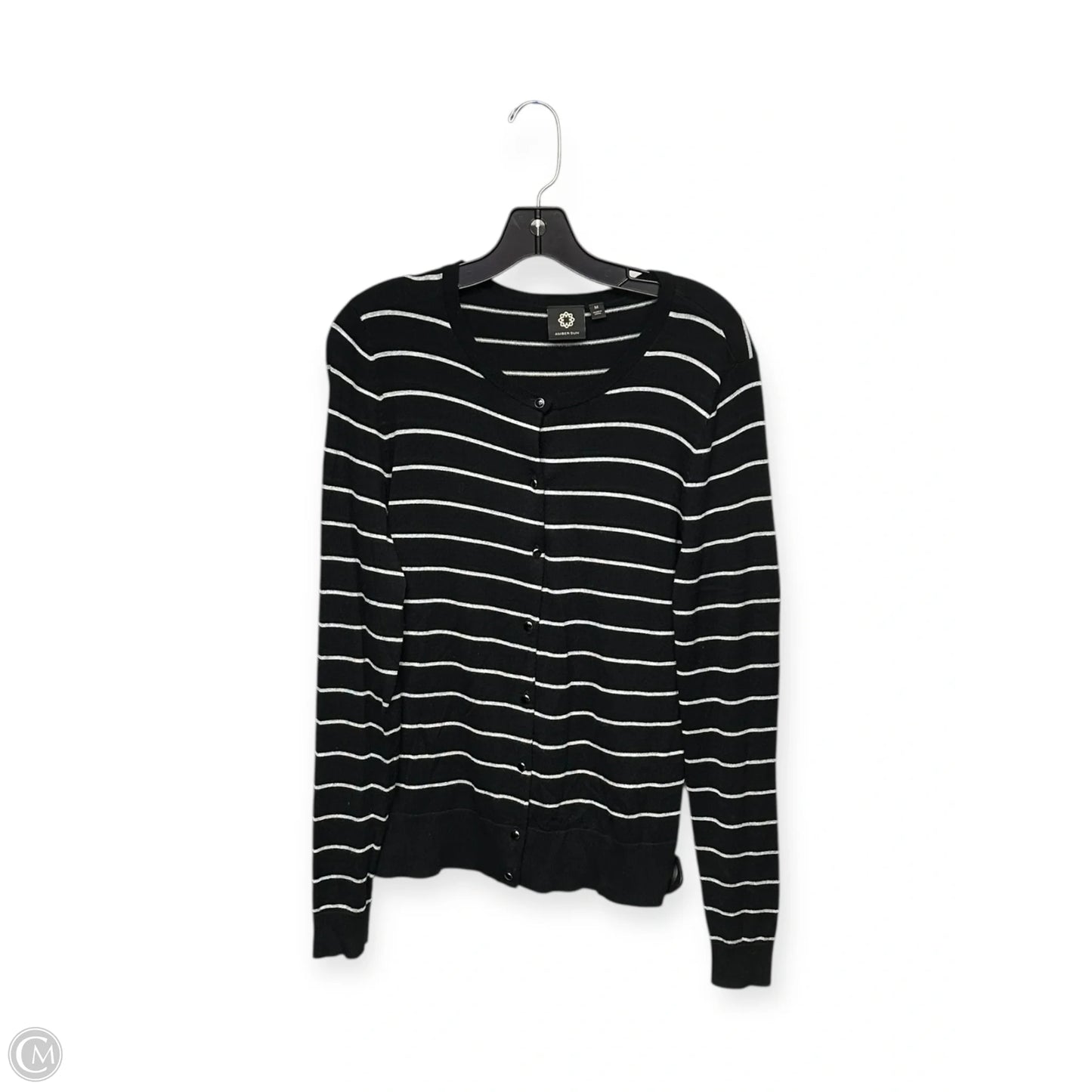 Cardigan By Amber Sun In Black & White, Size: M