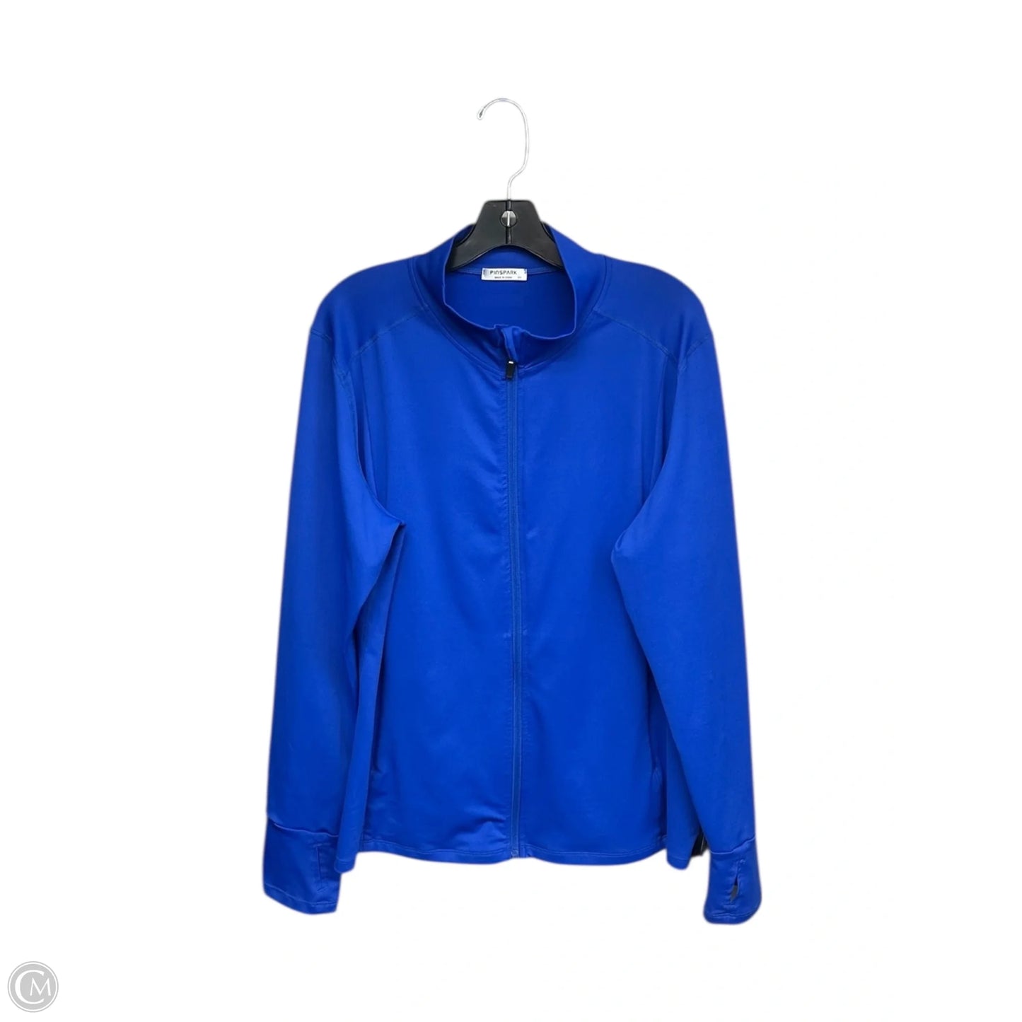 Athletic Jacket By Clothes Mentor In Blue, Size: Xxl