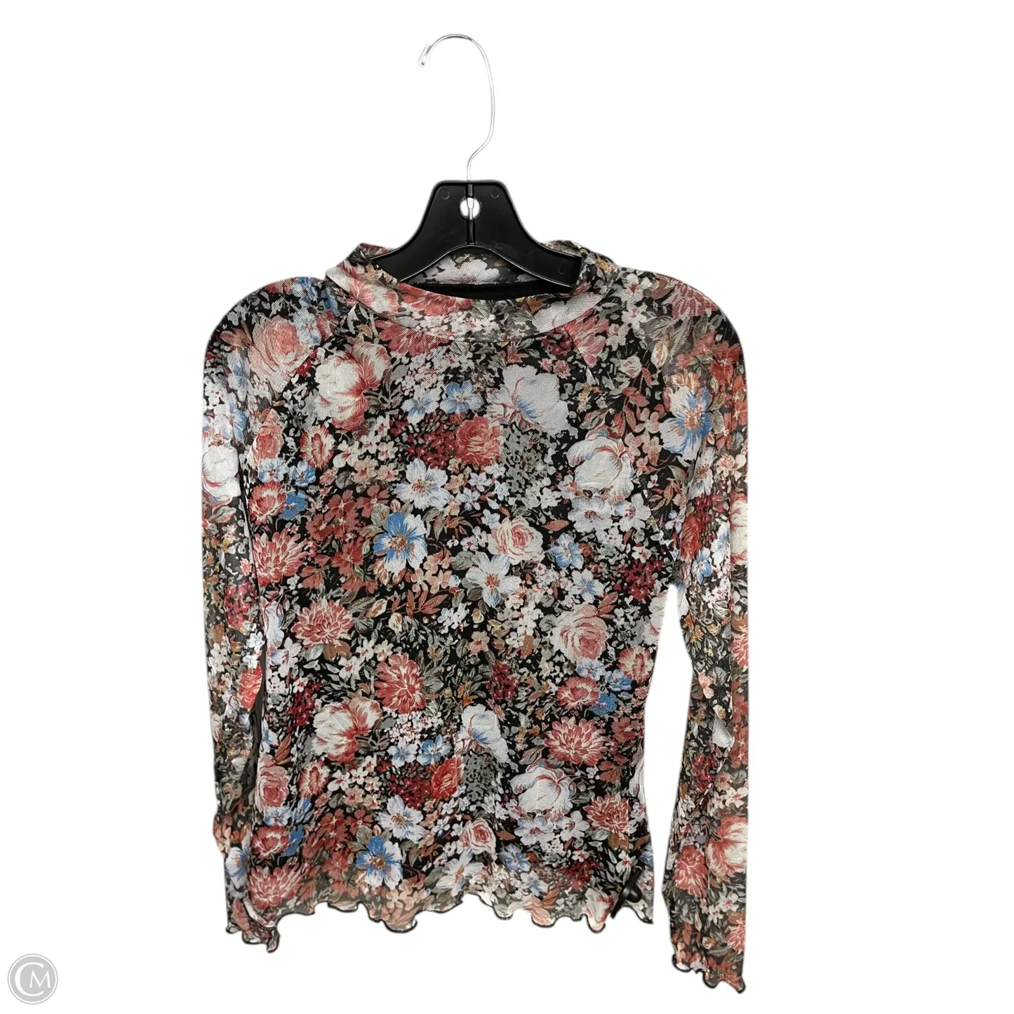 Top Long Sleeve By Clothes Mentor In Floral Print, Size: L