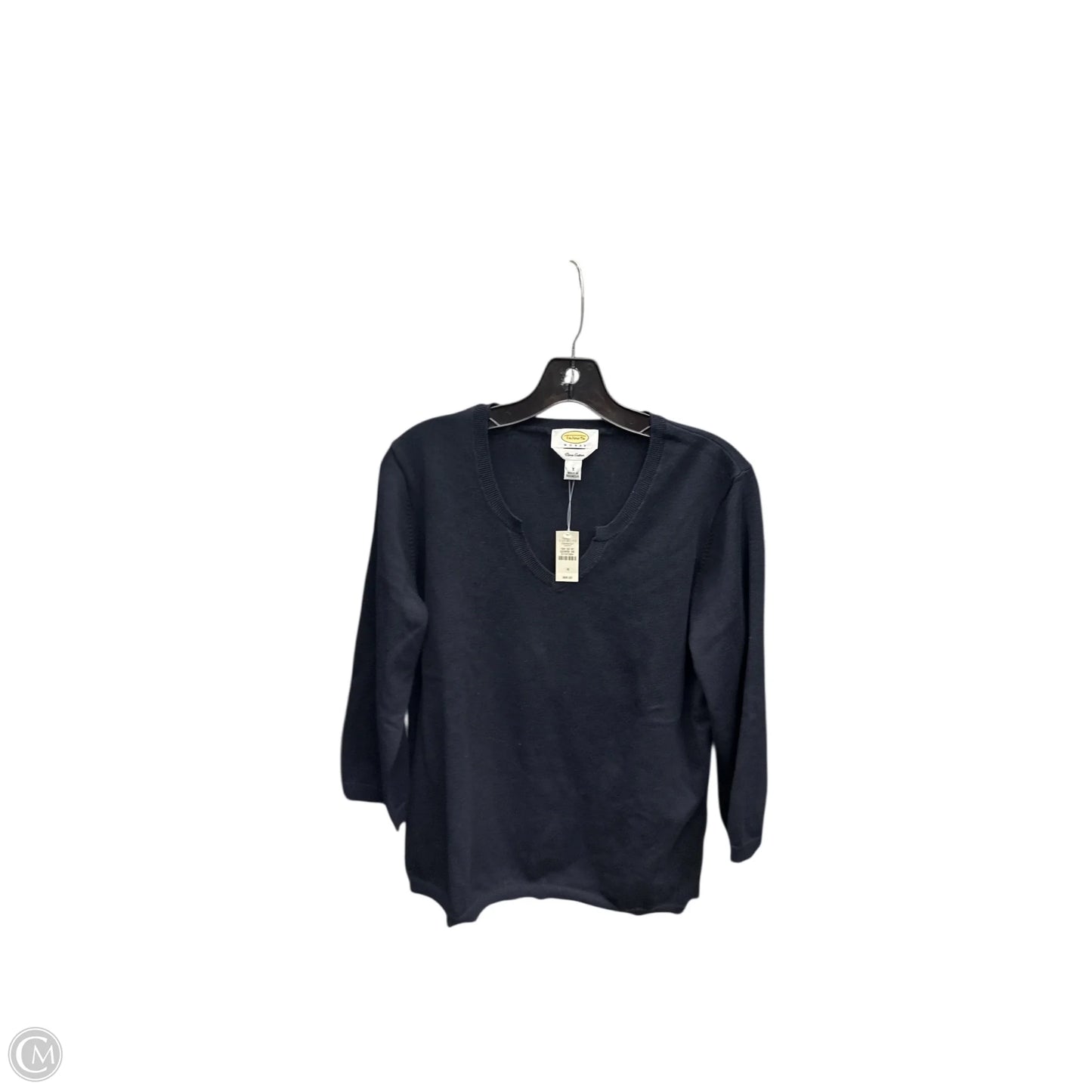 Top 3/4 Sleeve By Talbots In Navy, Size: Xl