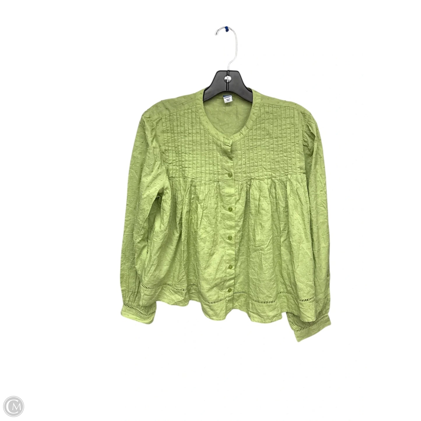Top Long Sleeve By Old Navy In Green, Size: M