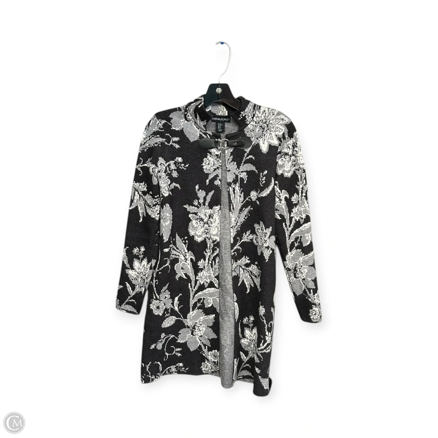 Cardigan By Cynthia Rowley In Black & Grey, Size: Xs