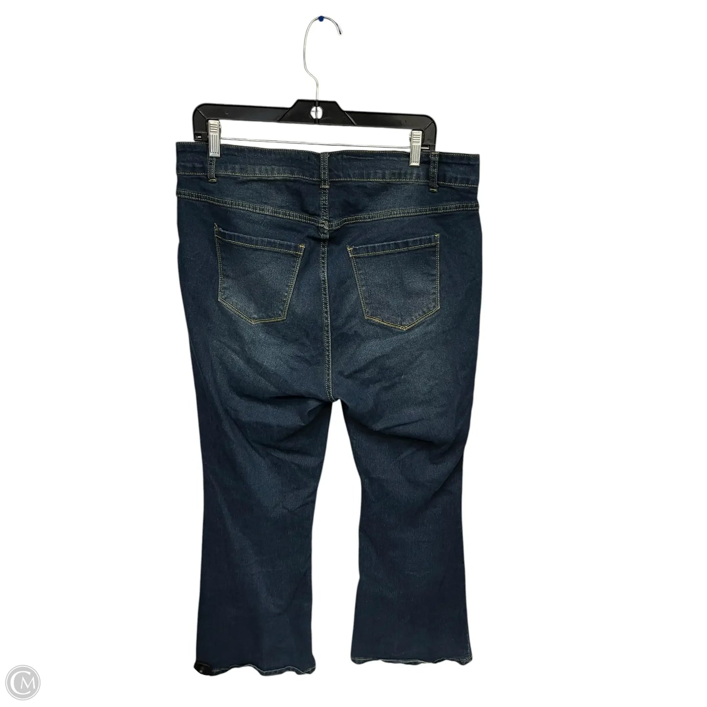 Jeans Boot Cut By Bloomchic In Blue Denim, Size: 16