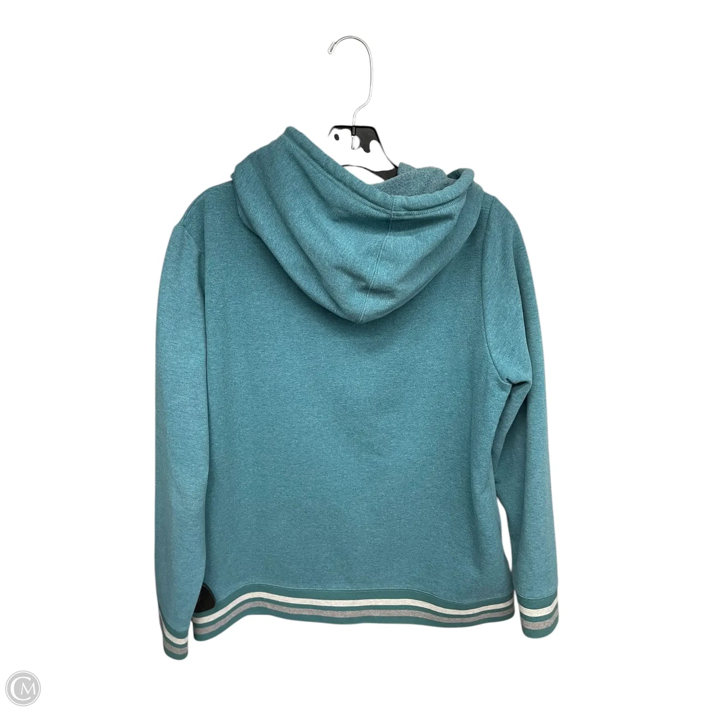 Athletic Jacket By Eddie Bauer In Teal, Size: Xl