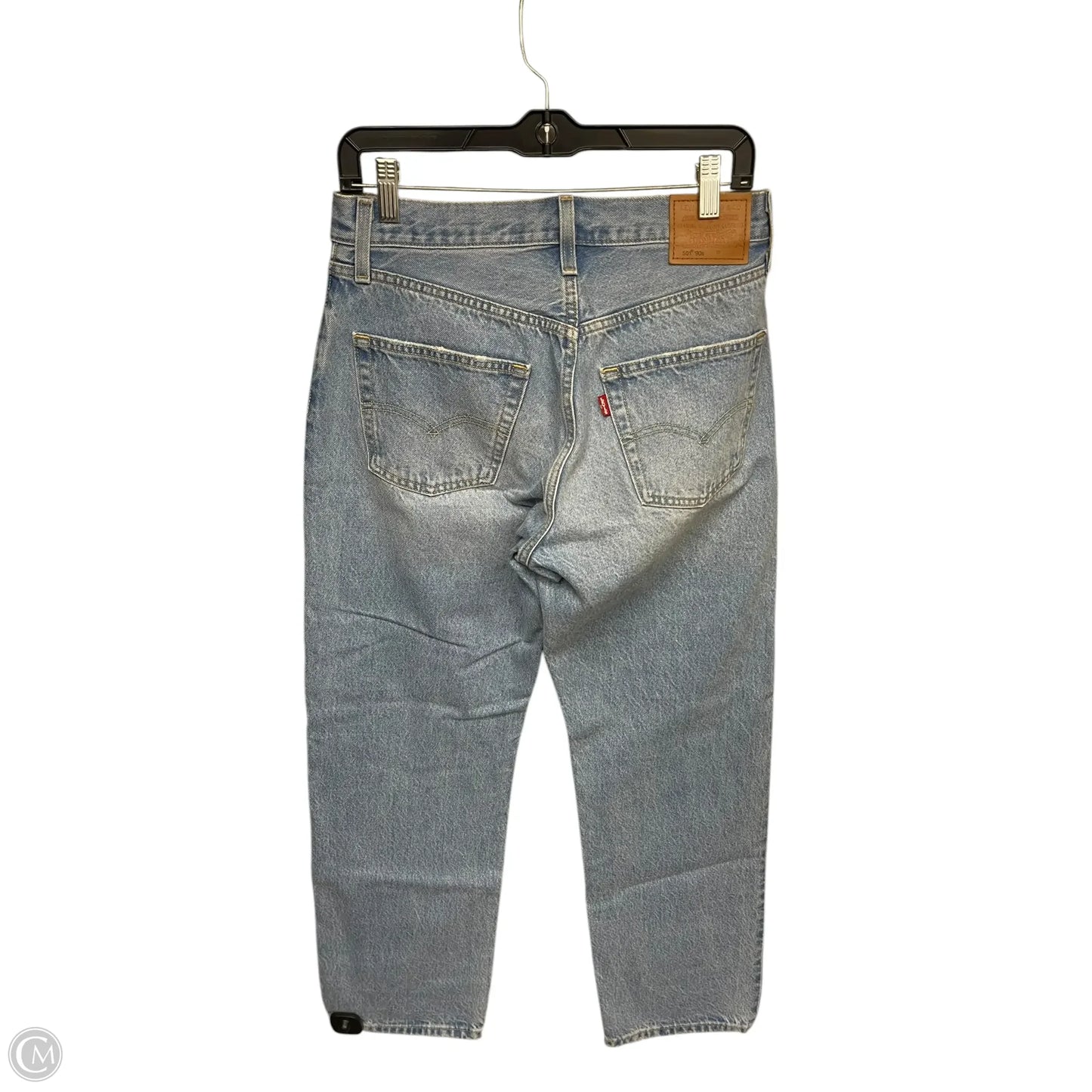Jeans Straight By Levis In Blue Denim, Size: 4