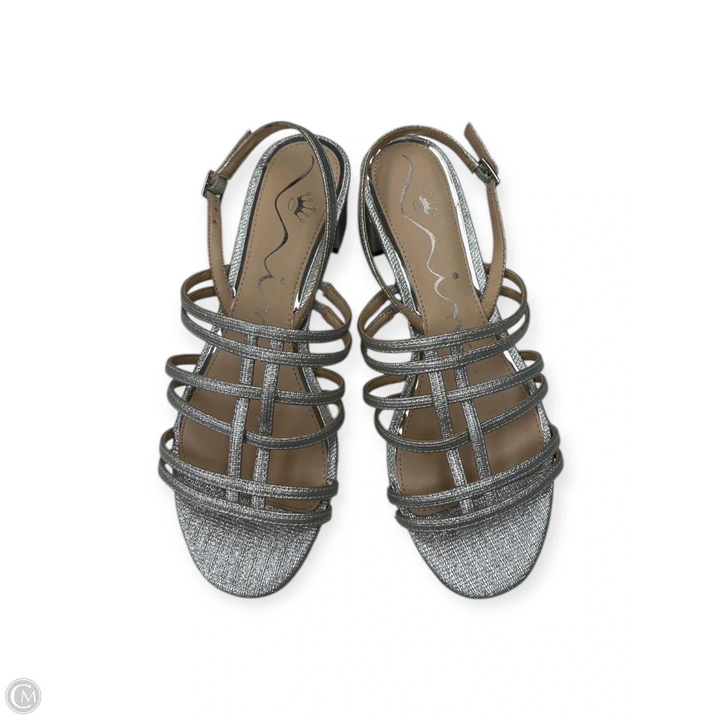 Shoes Heels Block By Nina In Silver, Size: 6.5