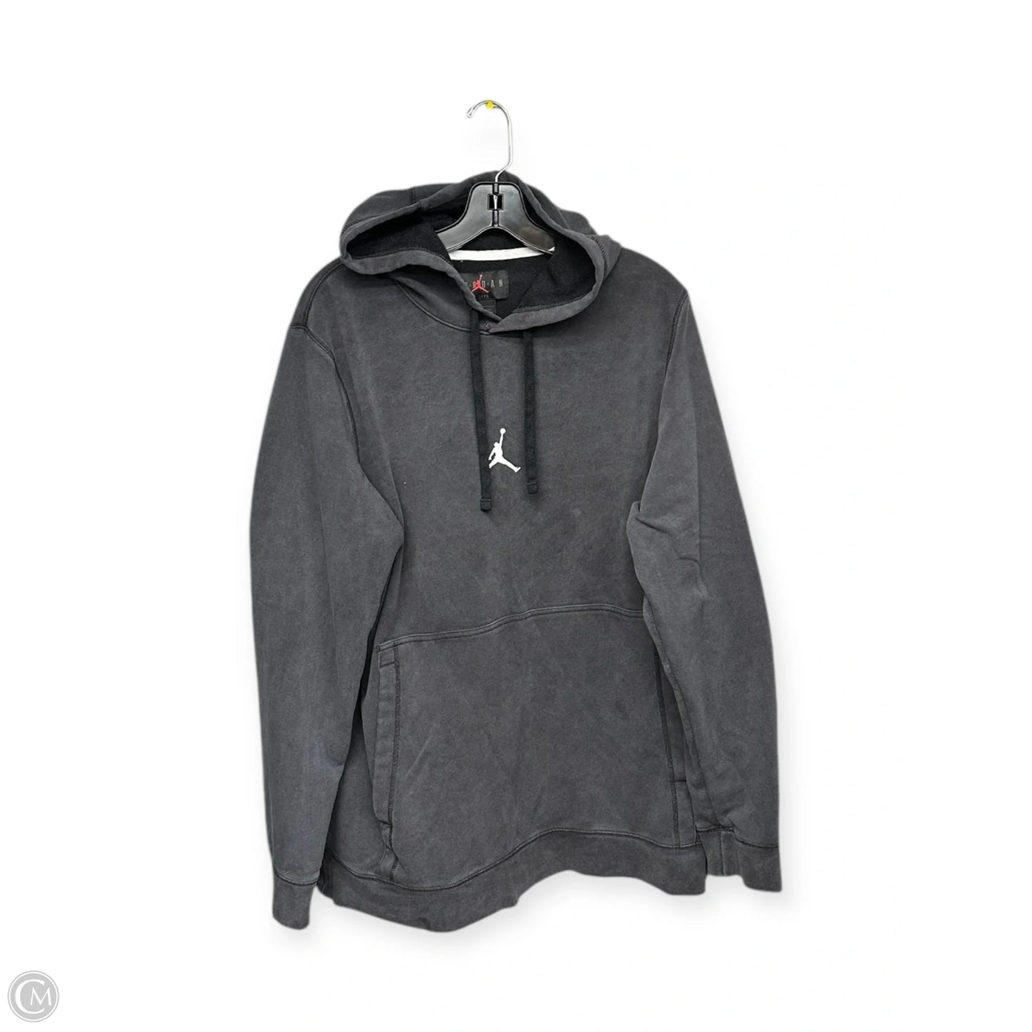 Athletic Sweatshirt Hoodie By Nike Apparel In Grey, Size: L