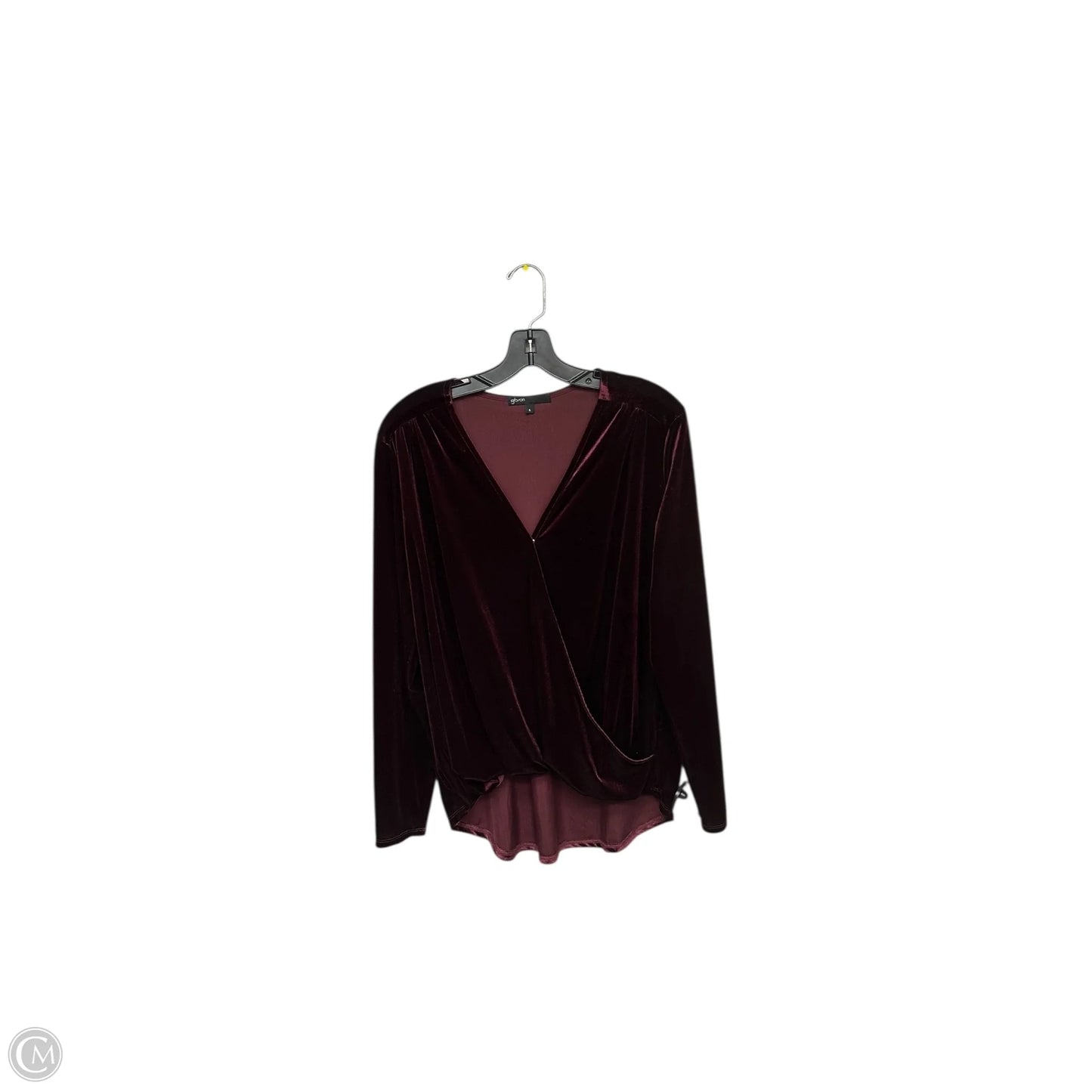 Top Long Sleeve By Gibson In Red, Size: L