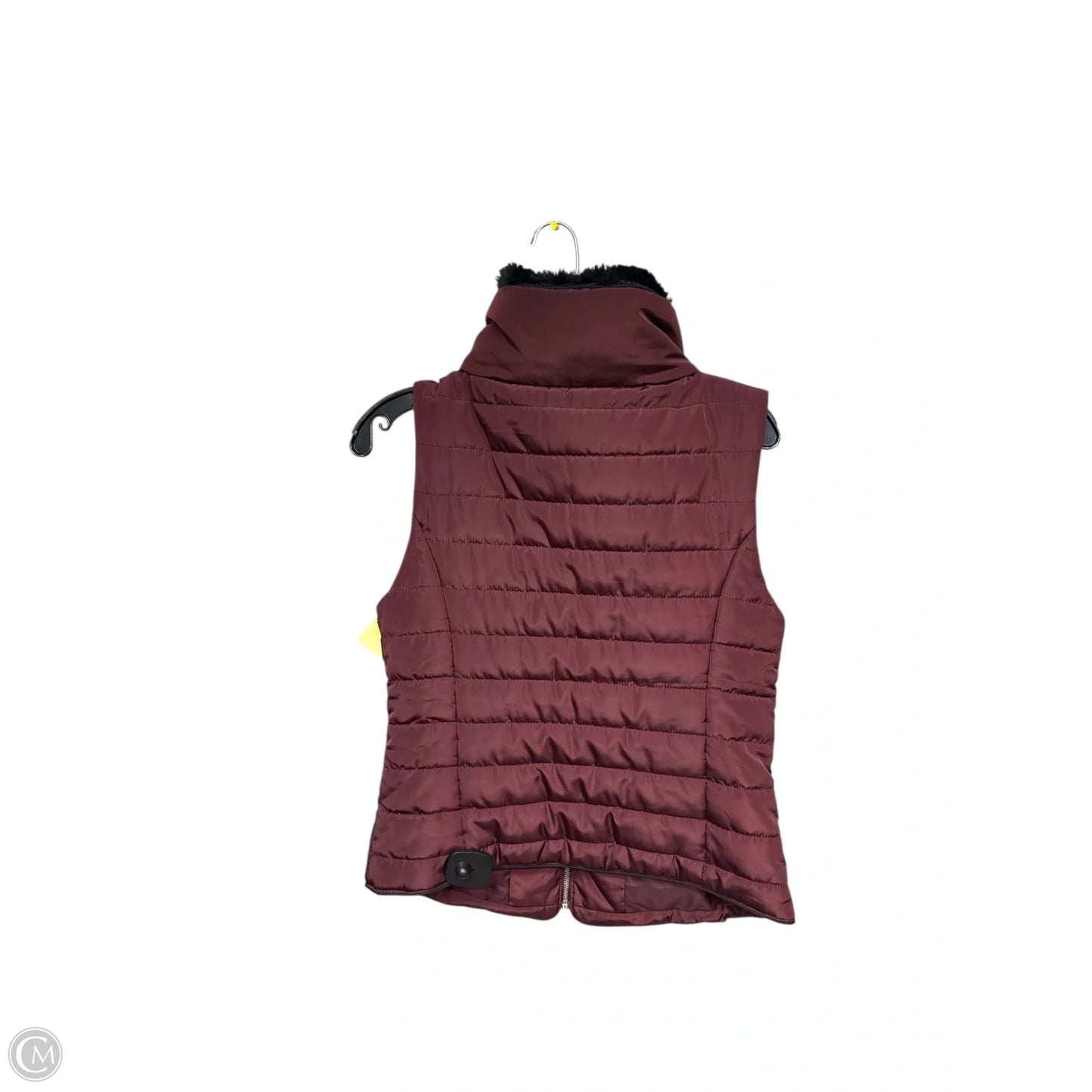 Vest Puffer & Quilted By Guess In Maroon, Size: S
