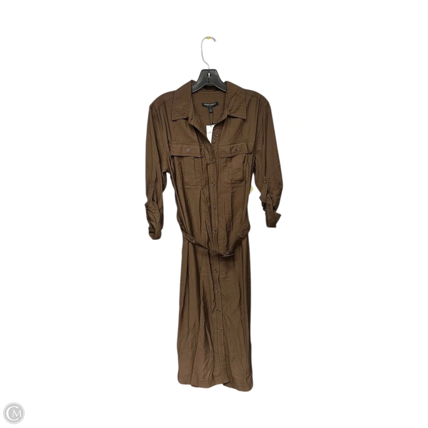 Dress Casual Maxi By Banana Republic In Brown, Size: S