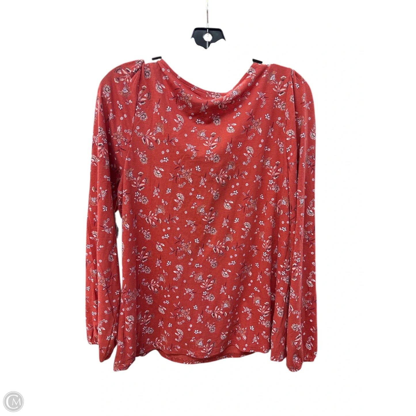 Top Long Sleeve By Lucky Brand In Orange, Size: M