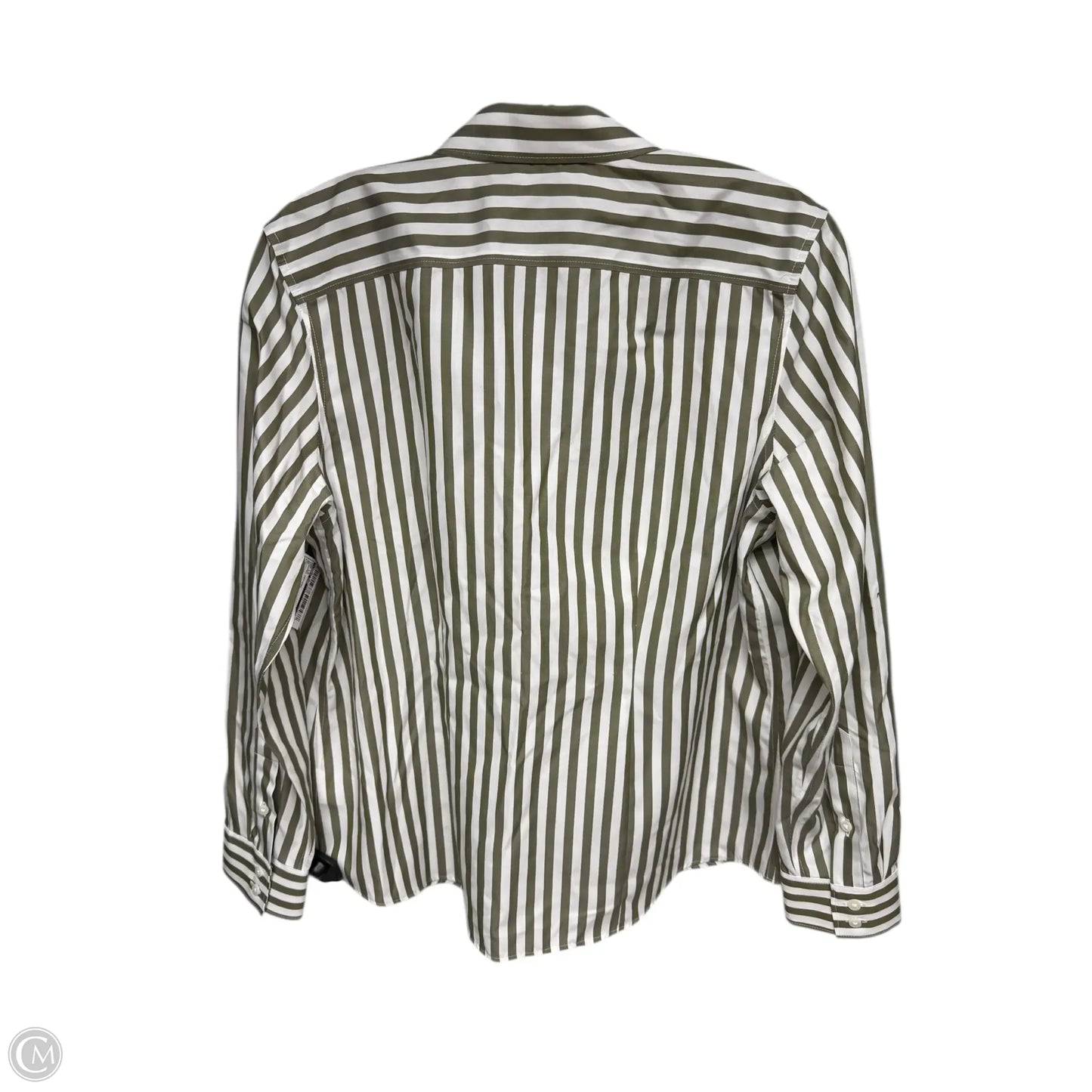Top Long Sleeve By Lands End In Striped Pattern, Size: 8p