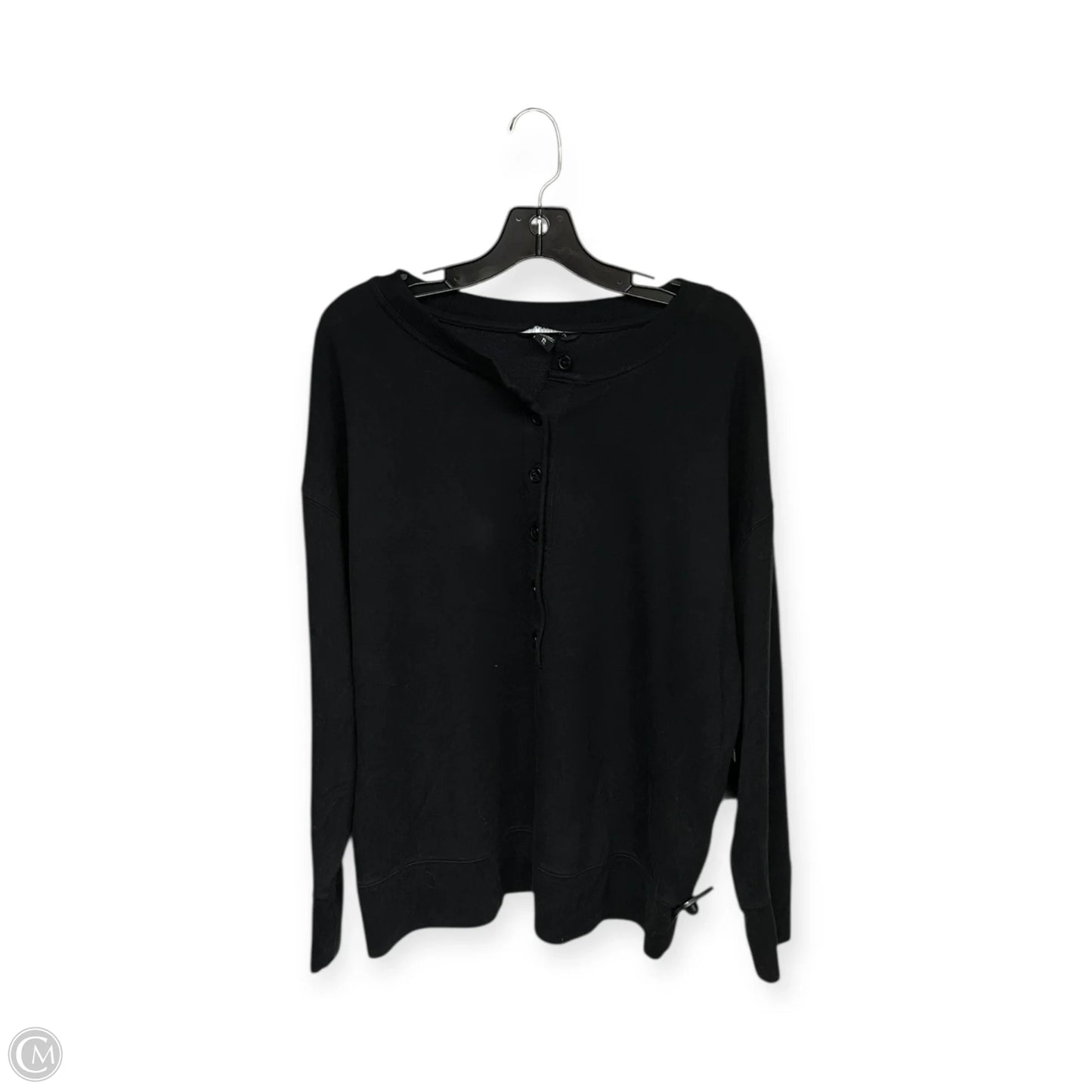 Athletic Top Long Sleeve Crewneck By Athleta In Black, Size: Xl