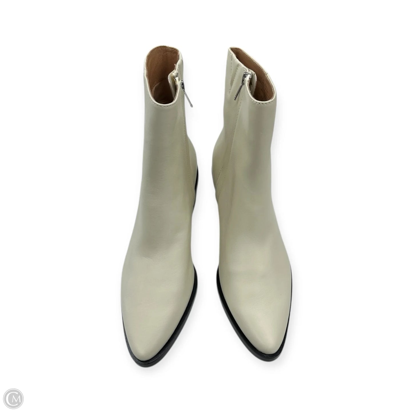 Boots Ankle Heels By Madewell In Ivory, Size: 9.5