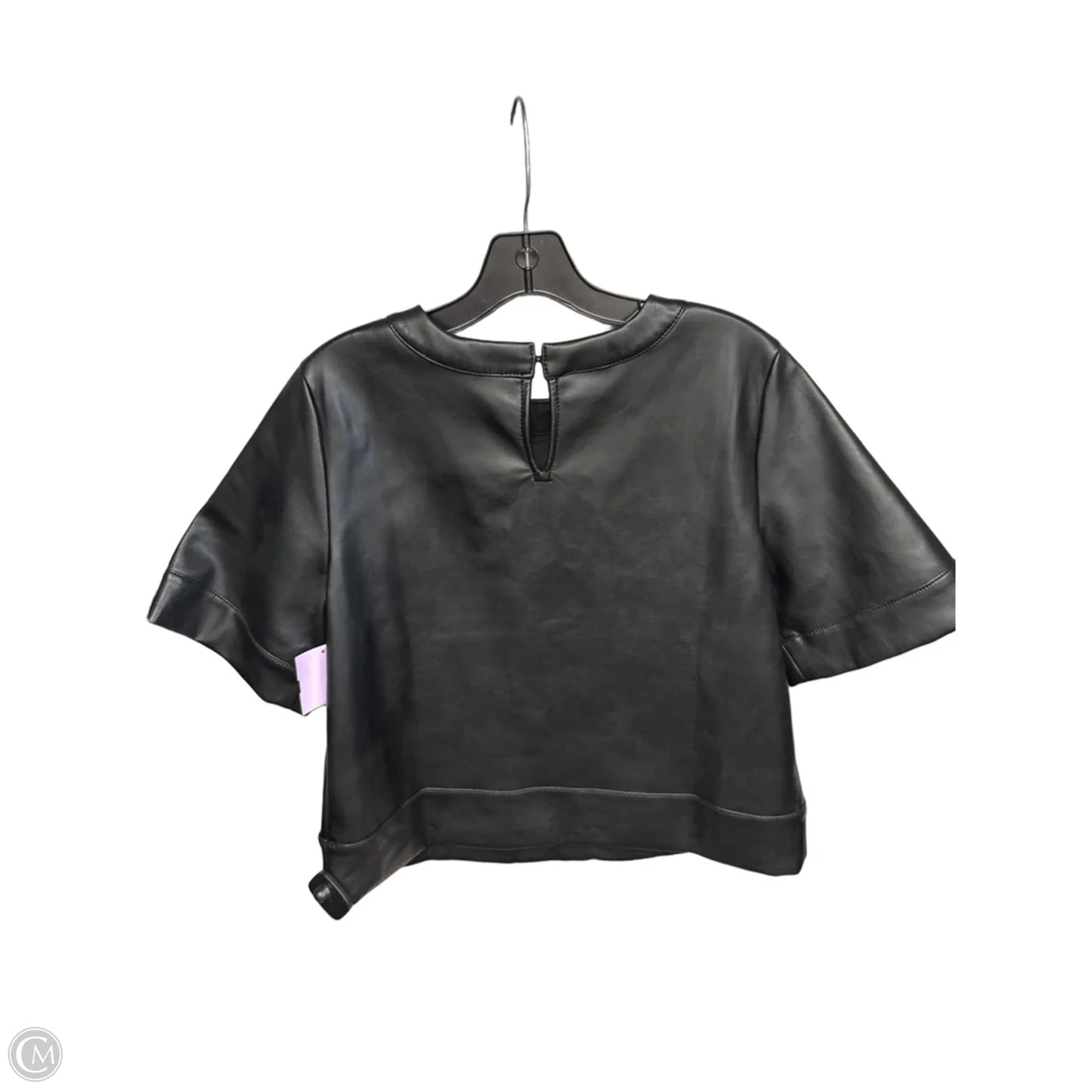 Top Short Sleeve By Loft In Black, Size: S