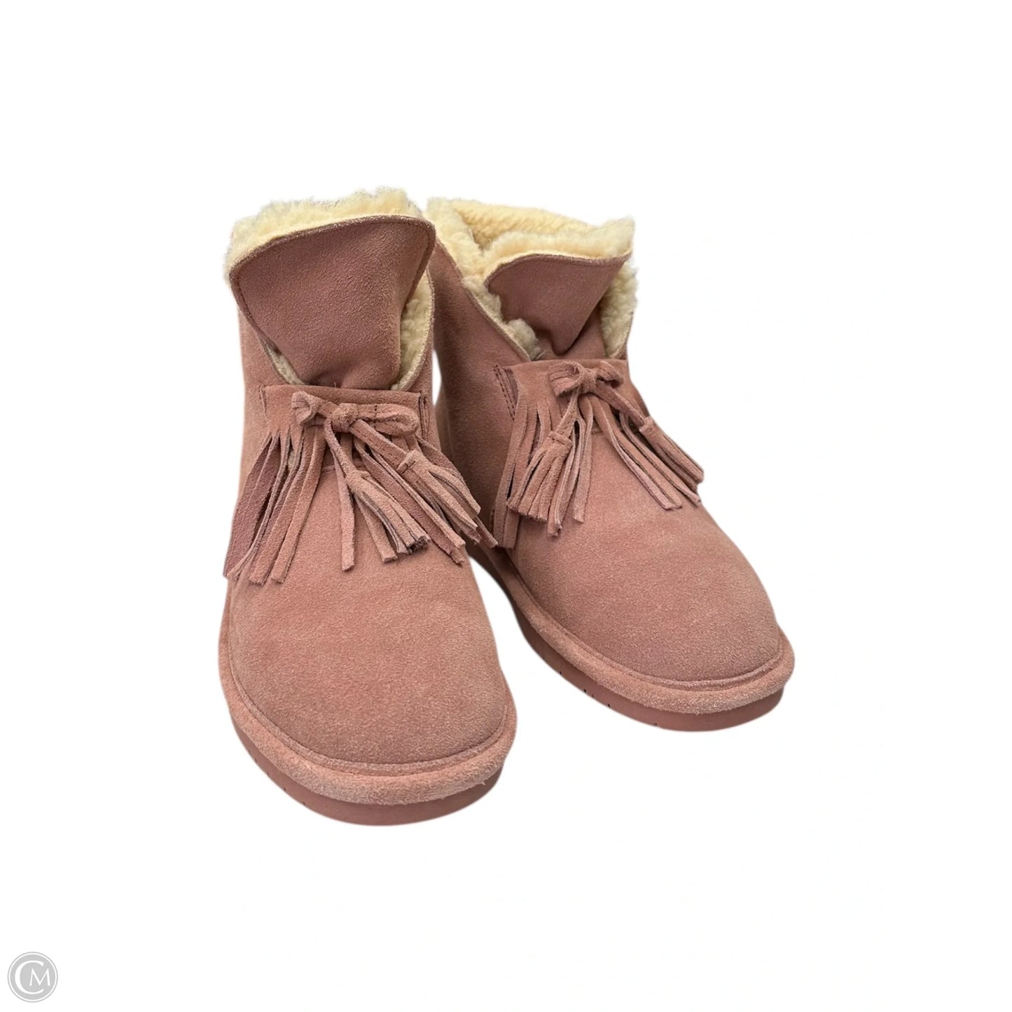 Boots Ankle Flats By Bearpaw In Pink, Size: 8