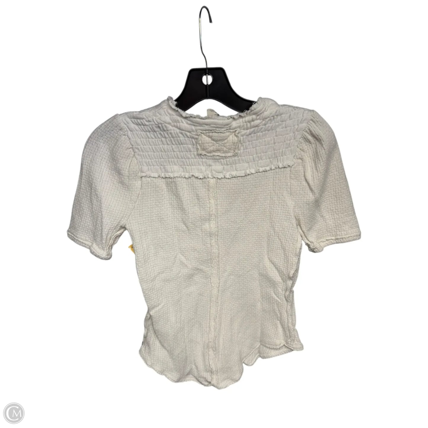 Top Short Sleeve By We The Free In Cream, Size: Xs
