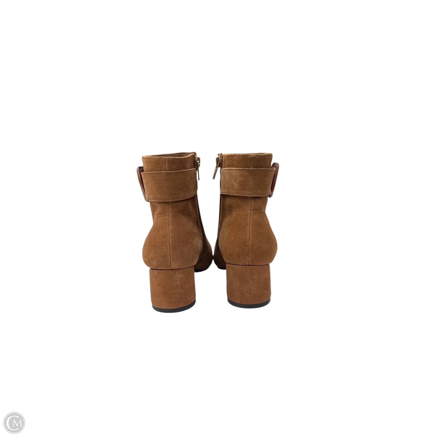 Boots Ankle Heels By Alex Marie In Brown, Size: 6.5