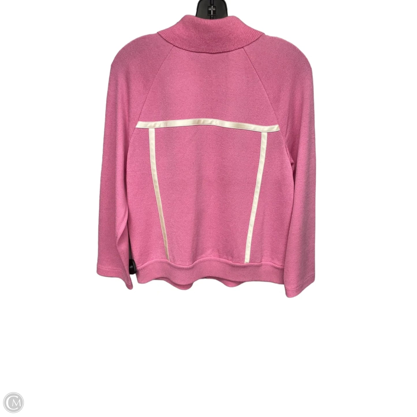 Sweater Cardigan Luxury Designer By St John Collection In Pink, Size: M