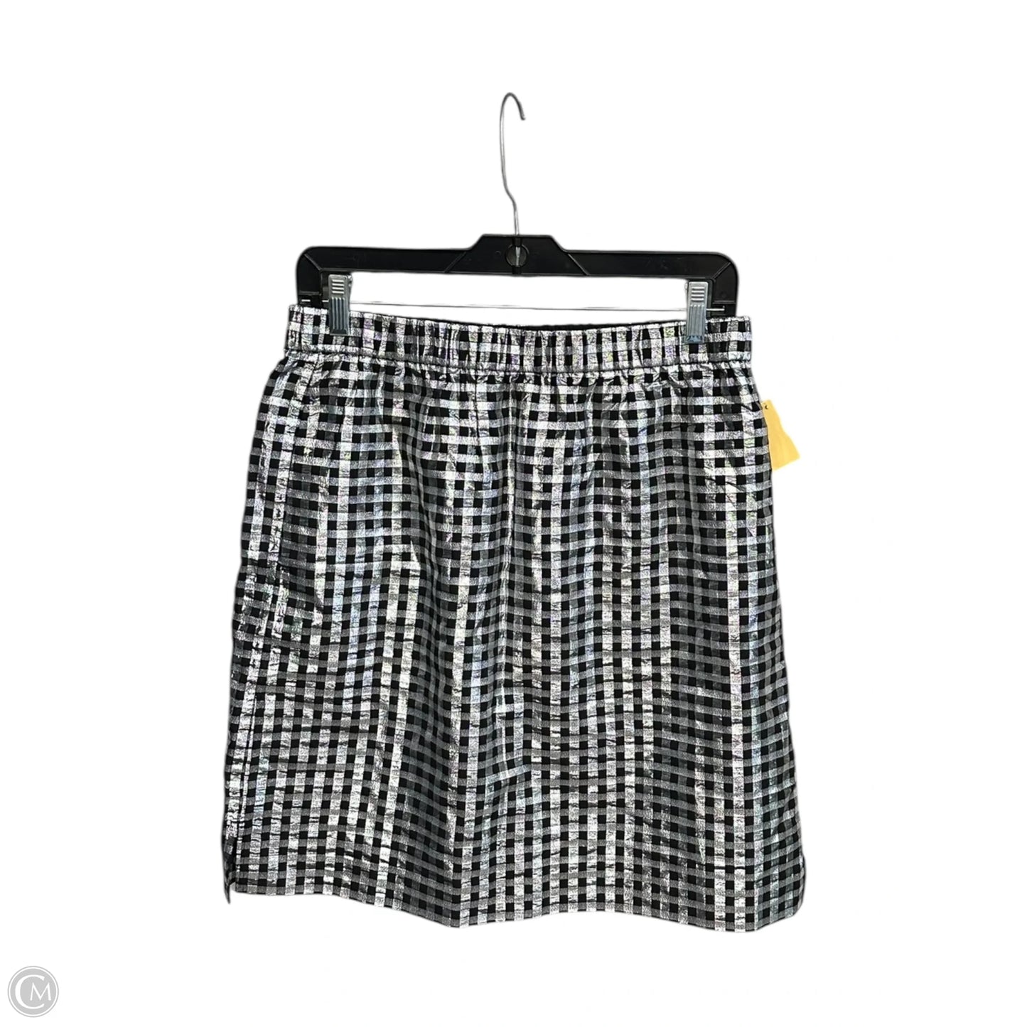 Skirt Mini & Short By J. Crew In Black & Silver, Size: M