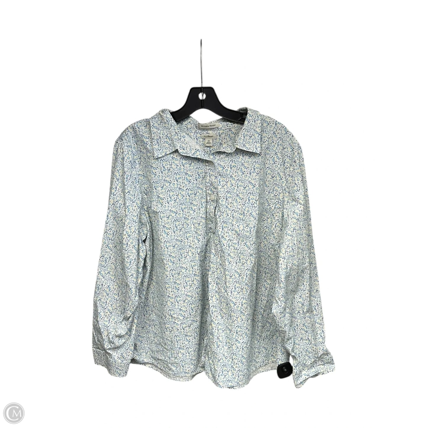 Top Long Sleeve By L.l. Bean In Floral Print, Size: 2x