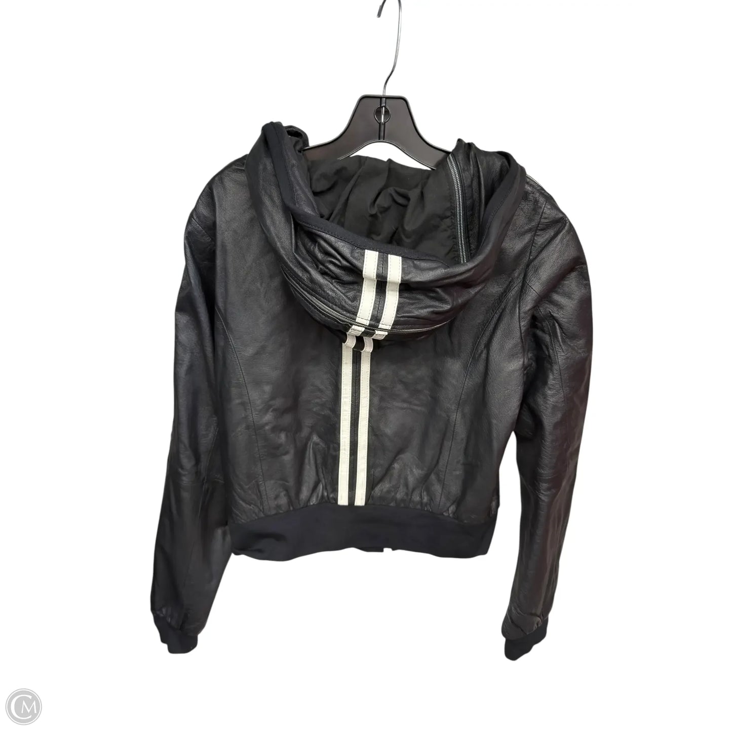 Jacket Leather By Blink In Black & White, Size: M