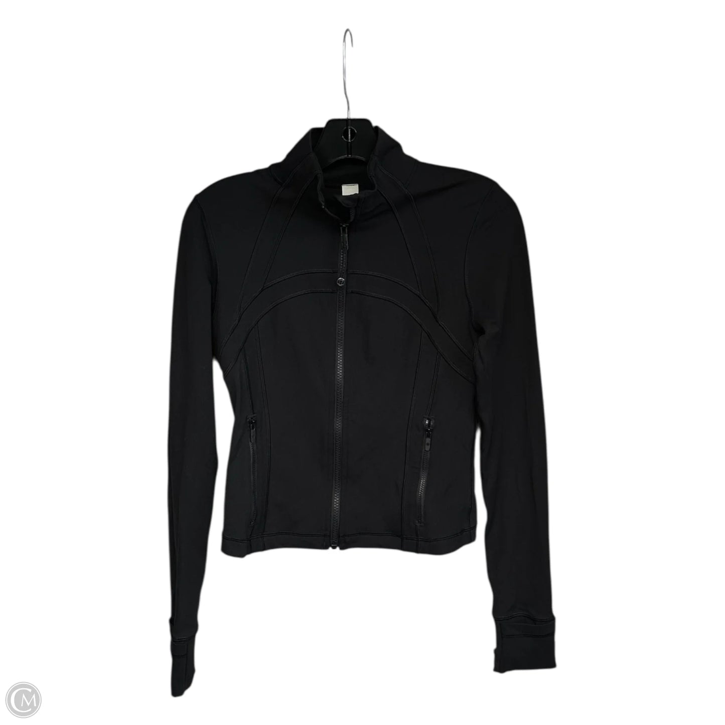 Athletic Jacket By Lululemon In Black, Size: 6