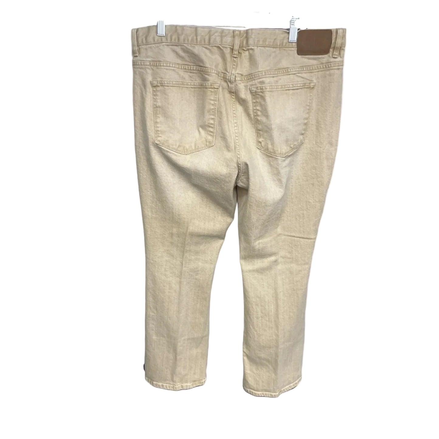 Jeans Straight By Lauren Jeans Co In Tan, Size: Large
