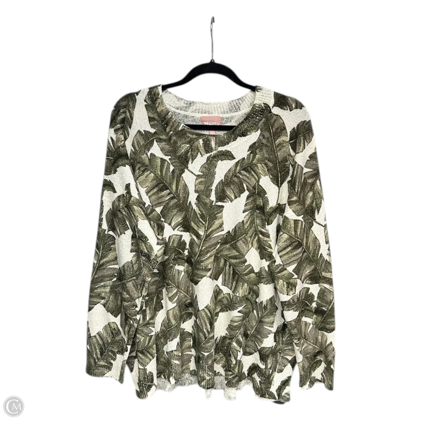 Sweater By Show Me Your Mumu In Green & White, Size: L