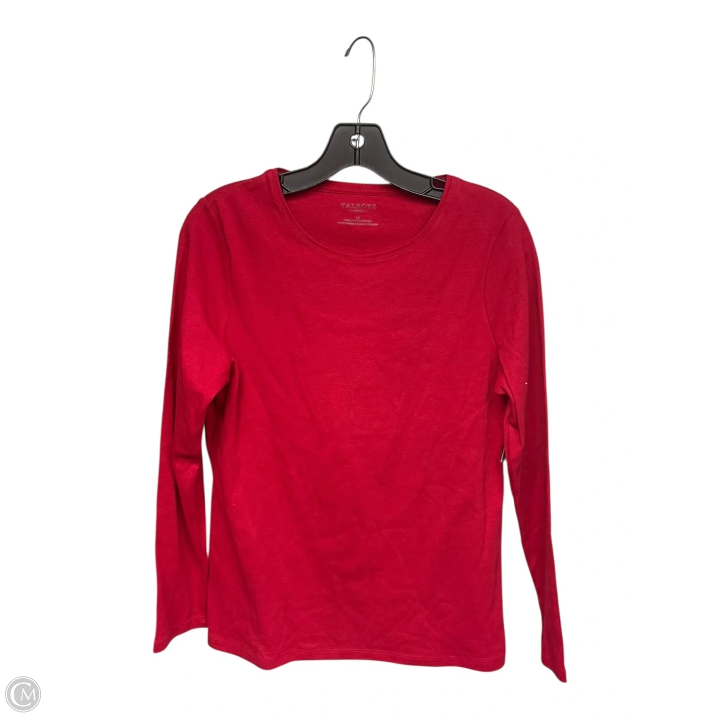 Top Long Sleeve Basic By Talbots In Red, Size: Lp