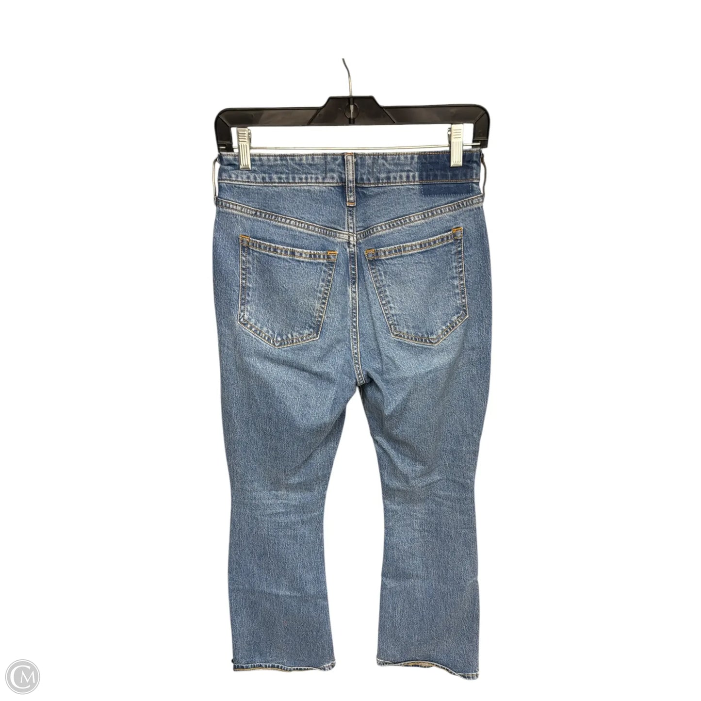 Jeans Boot Cut By Abercrombie And Fitch In Blue Denim, Size: 0p