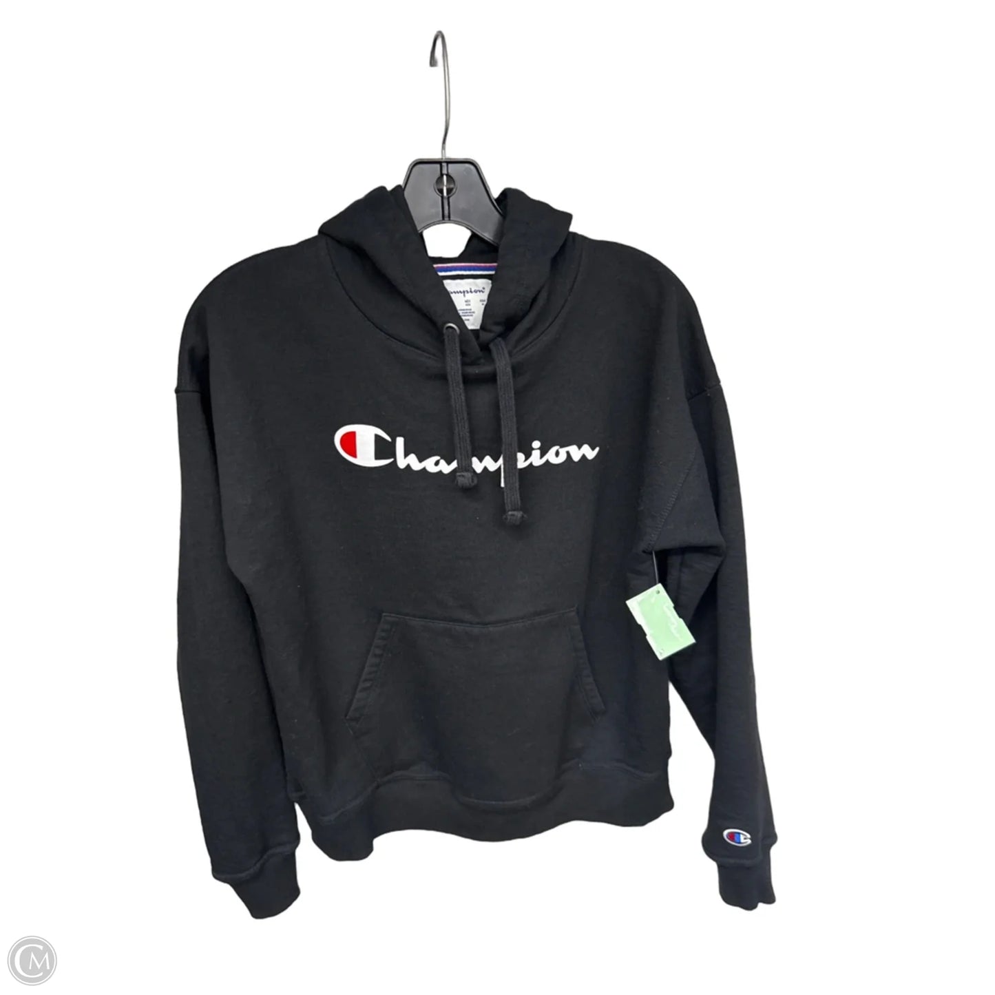 Athletic Sweatshirt Hoodie By Champion In Black, Size: Xs
