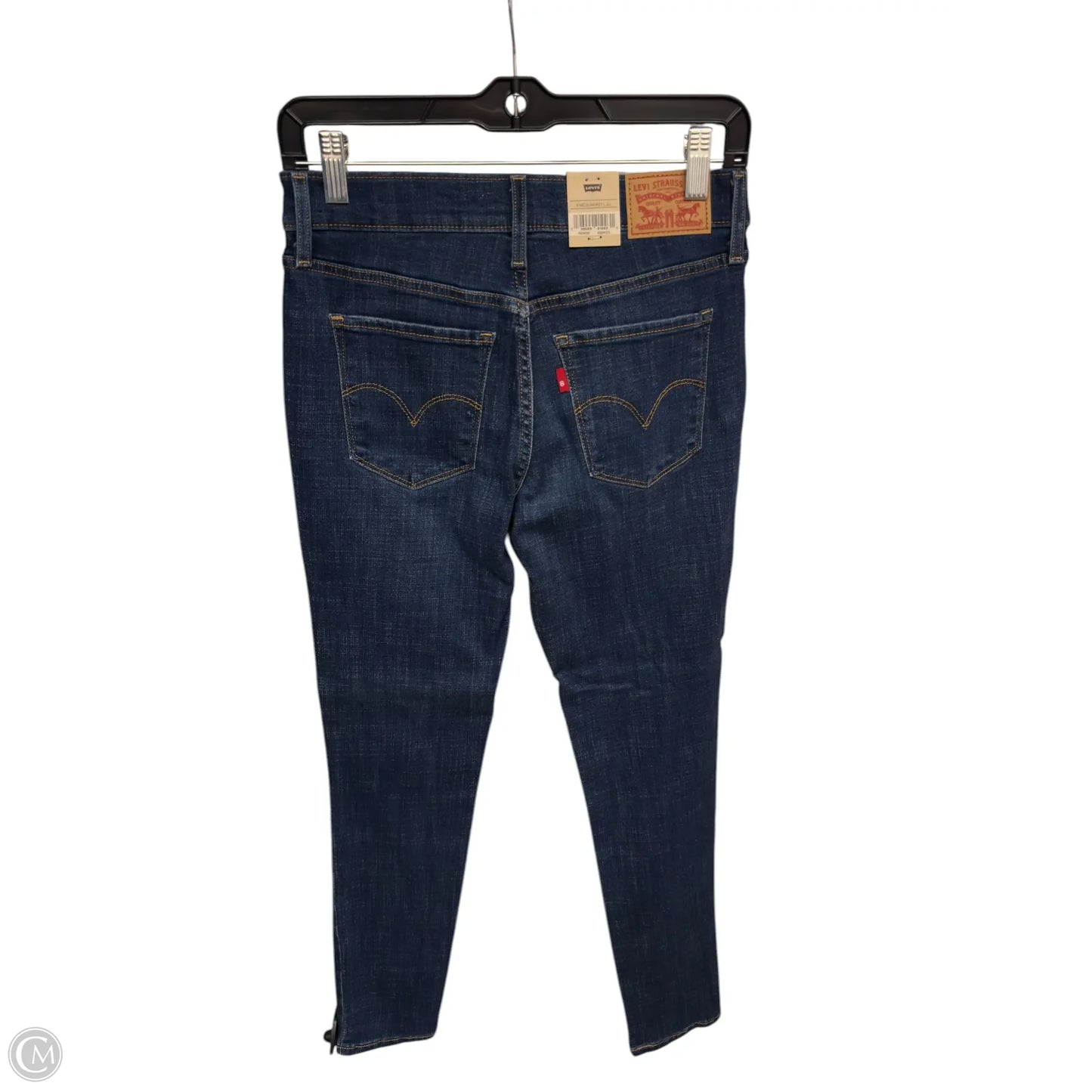 Jeans Skinny By Levis In Blue Denim, Size: 4