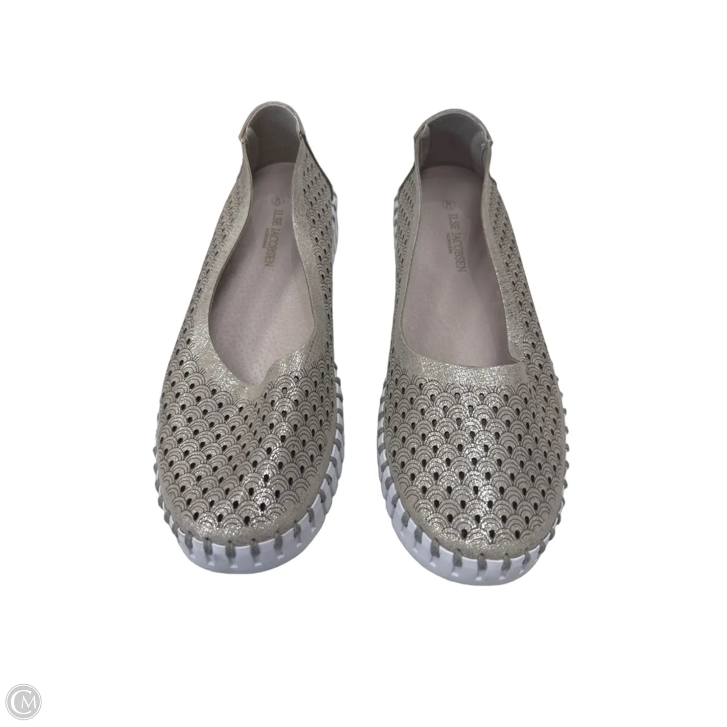 Shoes Flats By Clothes Mentor In Gold, Size: 9