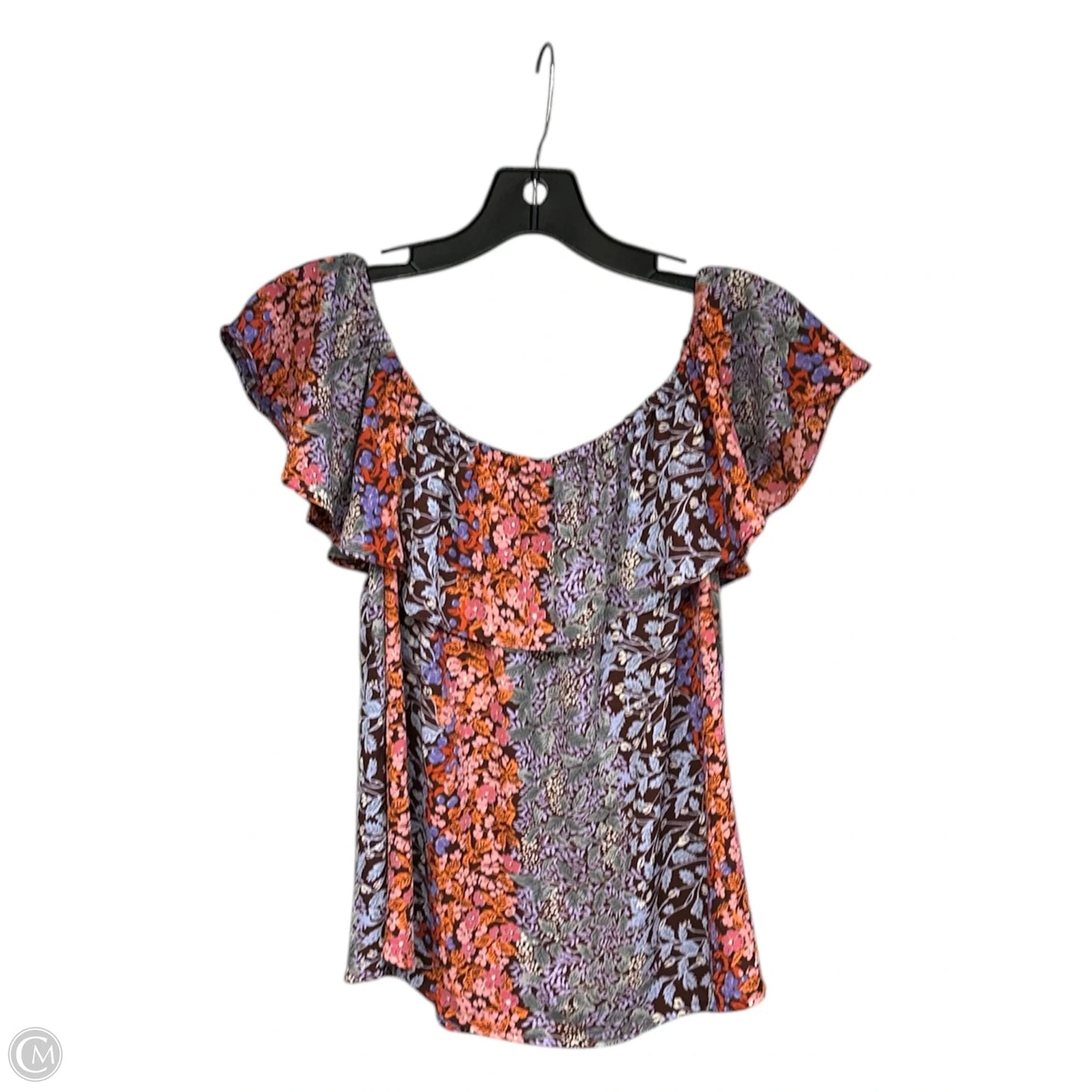 Top Short Sleeve By Maeve In Floral Print, Size: S