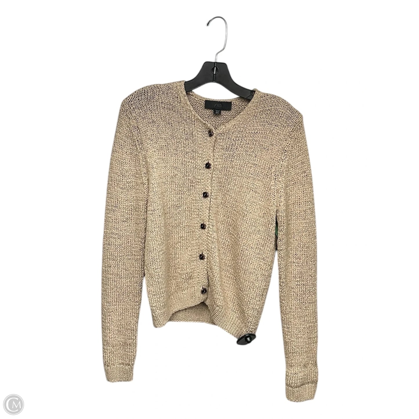 Cardigan By Zara In Tan, Size: M