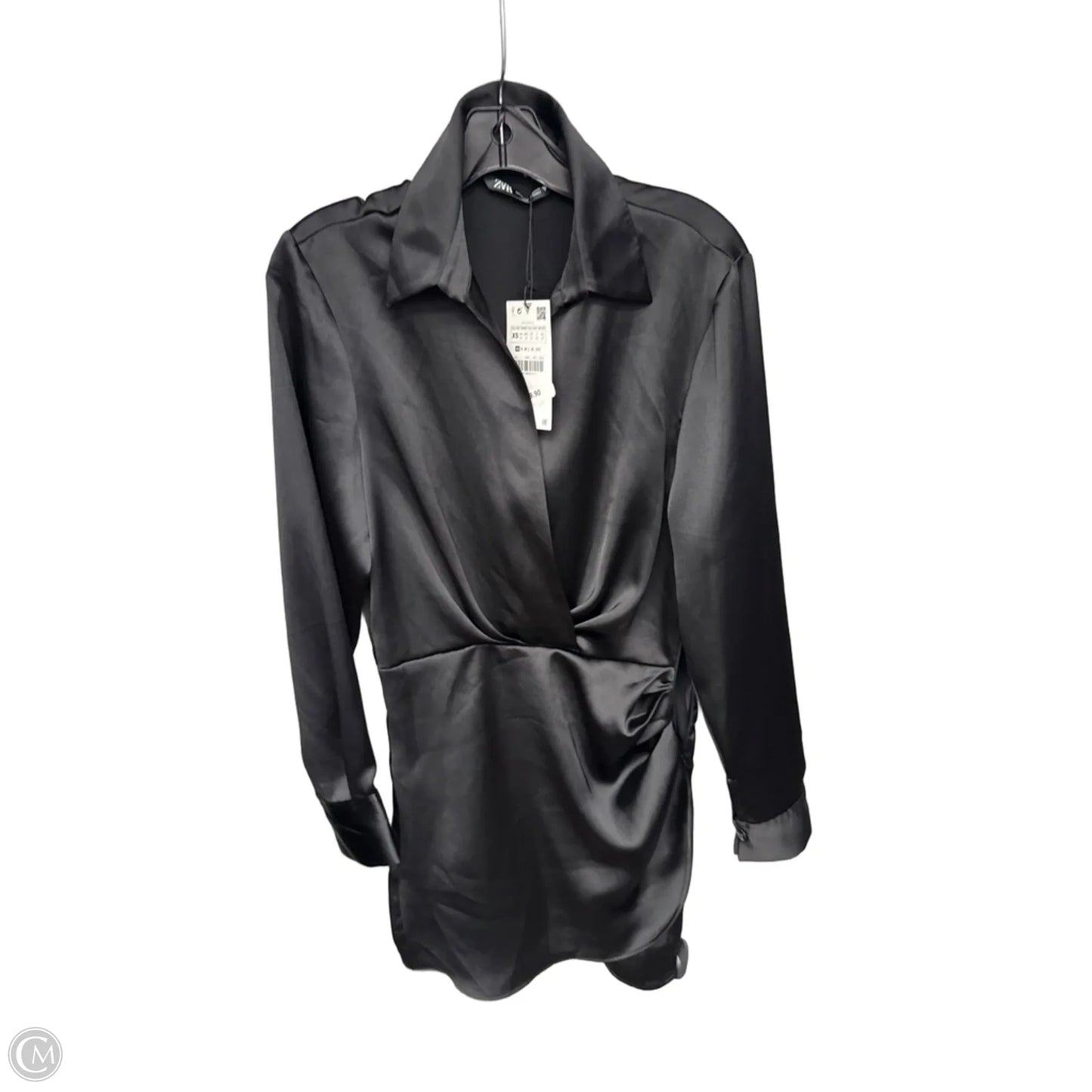 Dress Casual Short By Zara In Black, Size: Xs
