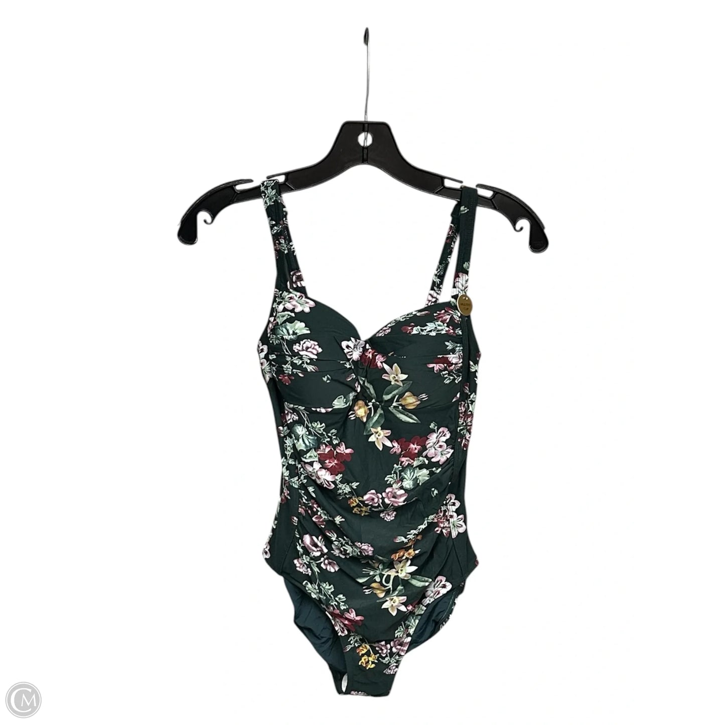 Swimsuit By Clothes Mentor In Green & Purple, Size: 4