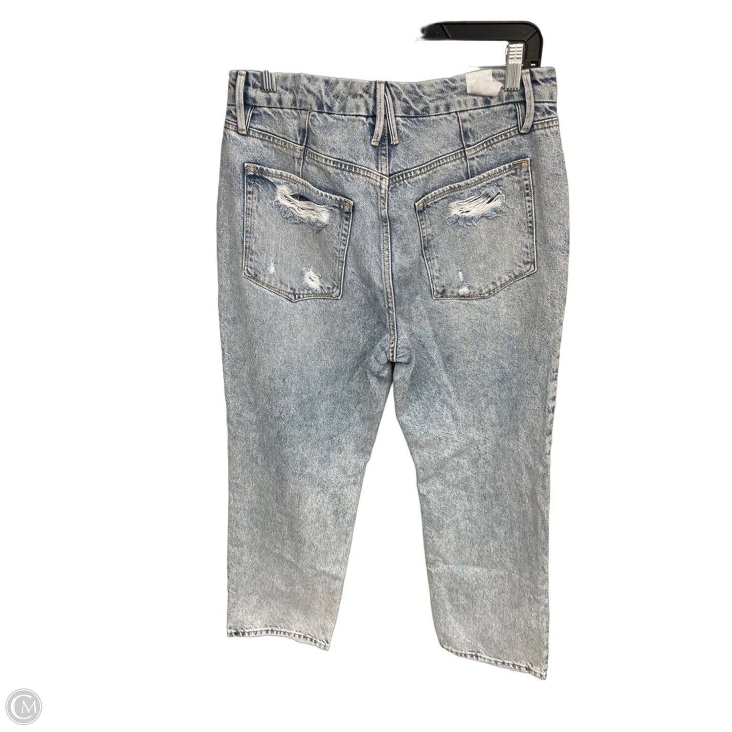 Jeans Straight By Good American In Blue Denim, Size: 10