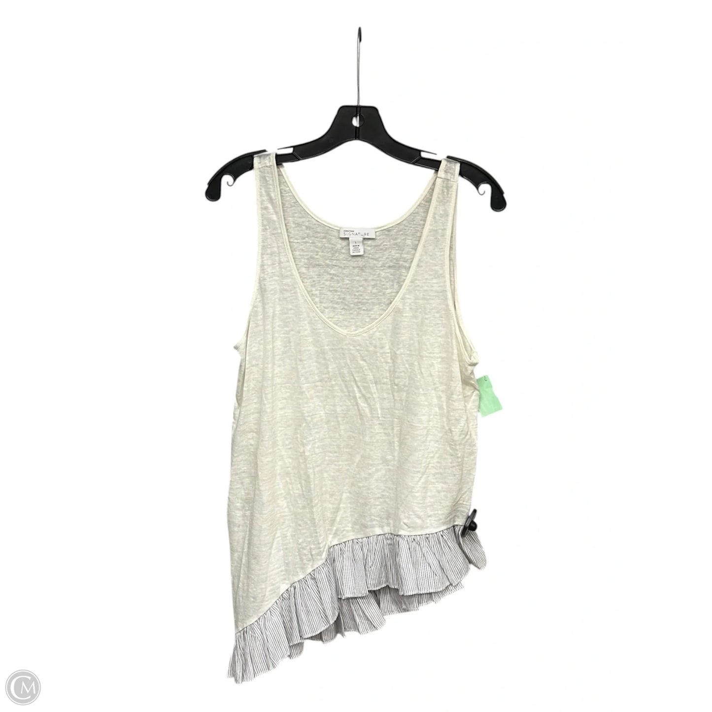 Top Sleeveless By Nordstrom In Cream, Size: L