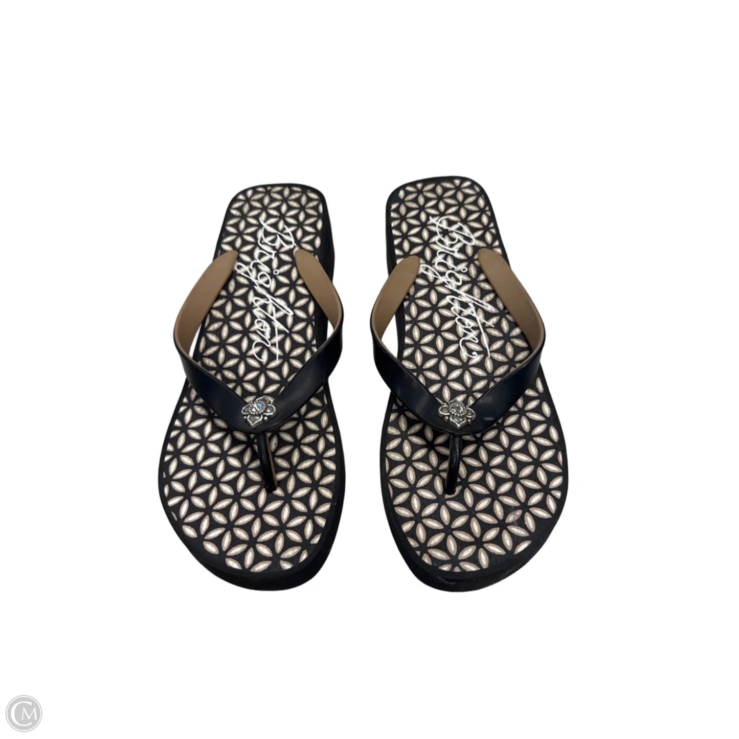 Sandals Flip Flops By Brighton In Black, Size: 8