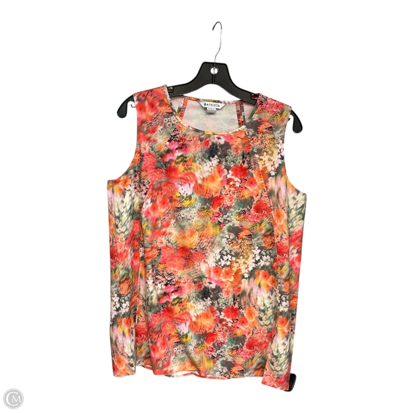 Athletic Tank Top By Athleta In Floral Print, Size: M