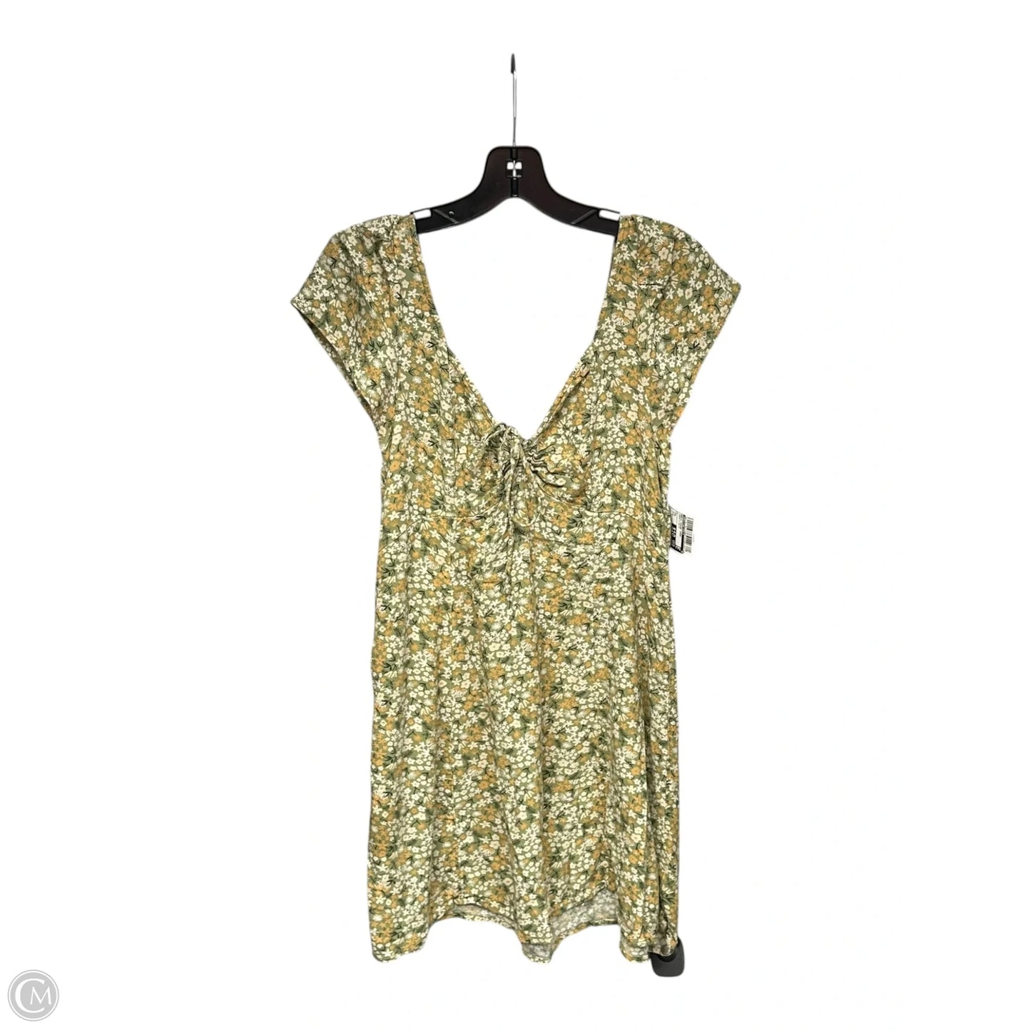 Dress Casual Short By American Eagle In Green & White, Size: L
